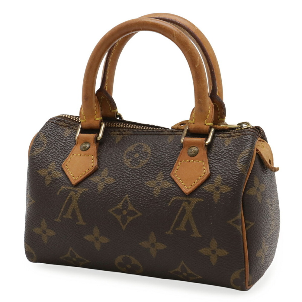 LOUIS VUITTON Authentic Brown Monogram Mini Speedy Pouch - Picture 3 of 9